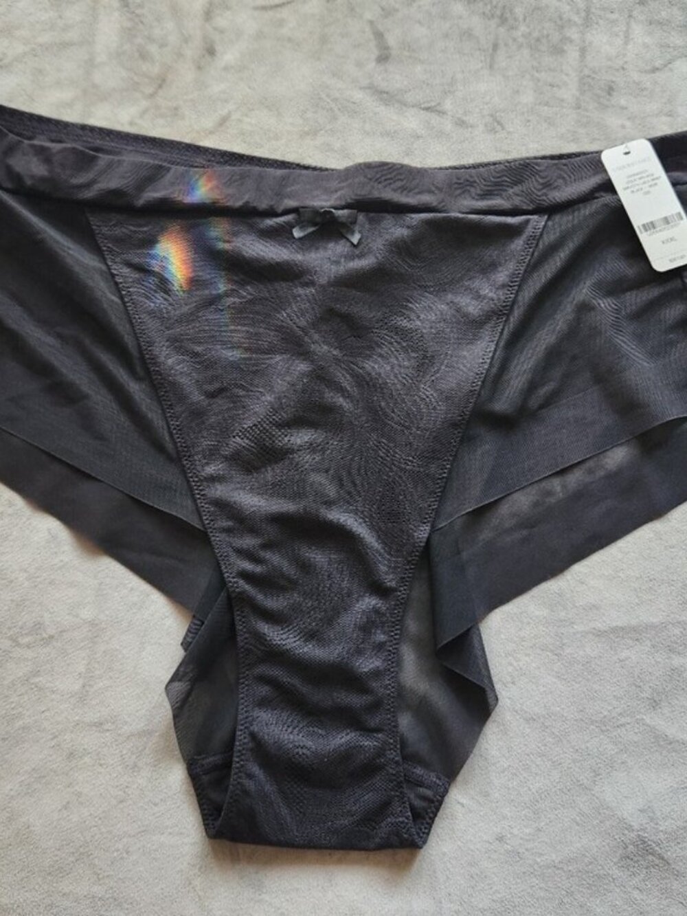 NWT - Panties - Understance Leslie Mid-Rise Smooth Lace Brief Black